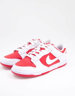 nike dunk low rosse e bianche|nike dunk low scarpa.